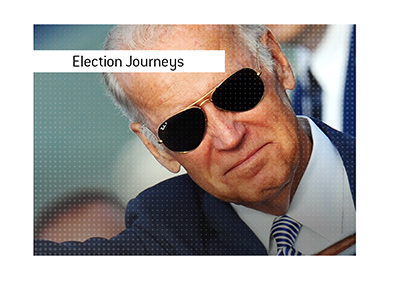 Joe Biden and his trademark sunglasses.  Four presidential runs.