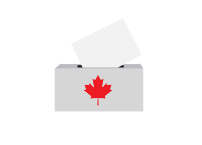 Canada Elections - Polling box - Illustration